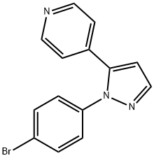 4 - (1 - (4 -溴苯基)-1H -5-吡唑基)吡啶,1269292-69-4,结构式