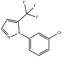 1-(3-chlorophenyl)-5-(trifluoroMethyl)-1H-pyrazole 化学構造式