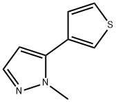 1 -甲基- 5 -(3-噻吩基)- 1H -吡唑,1269292-87-6,结构式