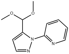 2 - (5 - 二甲氧基甲基-1H -1-吡唑基)吡啶, 1269293-15-3, 结构式