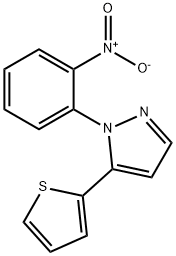 1 - (2 -硝基苯基)-5 - (2-噻吩基)- 1H -吡唑, 1269293-17-5, 结构式