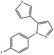 1 - (4 -氟苯基)-5 - (3-噻吩基)- 1H -吡唑,1269293-20-0,结构式