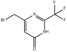 4 -醇-6 - (溴甲基)-2 - (三氟甲基)嘧啶 结构式