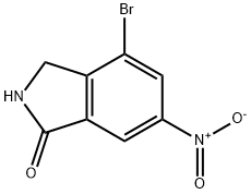 4-溴-6-硝基-异吲哚啉-1-酮, 1269293-73-3, 结构式
