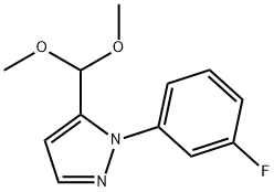 5-二甲氧基甲基-1-(3-氟苯基)-1H-吡唑,1269294-16-7,结构式