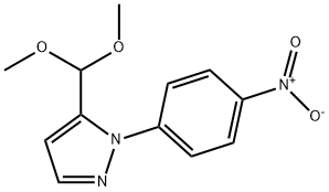 5-(diMethoxyMethyl)-1-(4-nitrophenyl)-1H-pyrazole|1 - (4 -硝基苯基)-5 - 二甲氧基甲基- 1H -吡唑