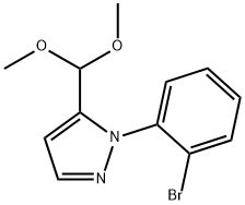 1-(2-broMophenyl)-5-(diMethoxyMethyl)-1H-pyrazole Structure
