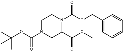 메틸N-4-BOC-N-1-CBZ-2-피페라진카복실레이트