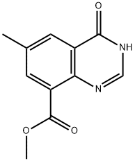 methyl 4-hydroxy-6-methylquinazoline-8-carboxylate Struktur