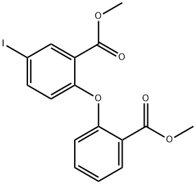 5-lodo-2-(2-Methoxycarbonyl-phenoxy)-benzoic acid Methyl ester Structure