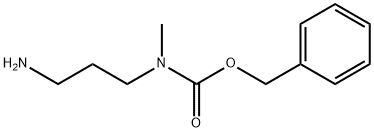 benzyl 3-aminopropyl(methyl)carbamate 化学構造式