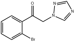 1-(2-BROMOPHENYL)-2-(1H-1,2,4-TRIAZOLE-1-YL)-ETHANONE 化学構造式