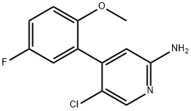 5-Chloro-4-(5-fluoro-2-methoxy-phenyl)-pyridin-2-ylamine Struktur