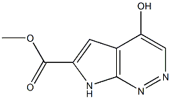 methyl 4-hydroxy-7H-pyrrolo[2,3-c]pyridazine-6-carboxylate Struktur