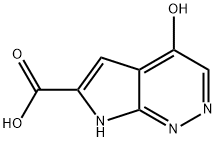 4-羟基-7H-吡咯并[2,3-C]哒嗪-6-羧酸,1269822-96-9,结构式