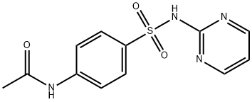 4'-(pyrimidin-2-ylsulphamoyl)acetanilide Structure