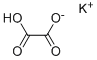 しゅう酸水素1-カリウム 化学構造式