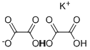 potassium trihydrogen dioxalate ,127-96-8,结构式