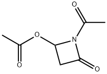 2-Azetidinone, 1-acetyl-4-(acetyloxy)- (9CI) Structure