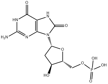 8-hydroxydeoxyguanosine 5'-monophosphate Struktur