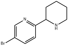 5-broMo-2-(piperidin-2-yl)pyridine Struktur