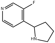 3-氟-4-(2-吡咯烷基)吡啶 结构式