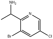 1-(3-broMo-5-chloropyridin-2-yl)ethanaMine Structure