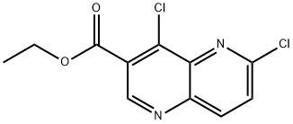 ethyl 4,6-dichloro-1,5-naphthyridine-3-carboxylate Structure