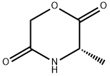 2,5-Morpholinedione,3-methyl-,(3S)-(9CI) 化学構造式