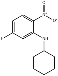 N-Cyclohexyl-5-fluoro-2-nitroaniline 结构式