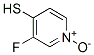 4-Pyridinethiol,3-fluoro-,1-oxide(9CI) 结构式