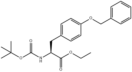 S-2-BOC氨基-3-(4-苄氧基苯基)丙酸乙酯, 127132-32-5, 结构式