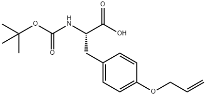 BOC-O-烯丙基-L-酪氨酸 结构式