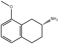 (R)-(+)-8-METHOXY-2-AMINOTETRALIN, 127165-18-8, 结构式