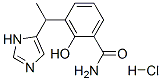 2-hydroxy-3-[1-(3H-imidazol-4-yl)ethyl]benzamide hydrochloride,127170-75-6,结构式