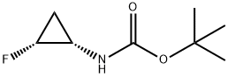 Carbamic acid, (2-fluorocyclopropyl)-, 1,1-dimethylethyl ester, (1S-cis)- (9CI)|(1S,2R)-N-BOC-2-氟环丙胺