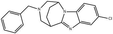 1,5-Ethano-1H-[1,4]diazepino[1,7-a]benziMidazole, 8-chloro-2,3,4,5-tetrahydro-3-(phenylMethyl)- Structure