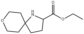 Ethyl 8-oxa-1-azaspiro[4.5]decane-2-carboxylate 结构式