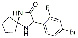 3-(2-氟-4-溴苯基)-1,4-二氮杂螺[4.4]壬烷-2-酮,1272755-90-4,结构式