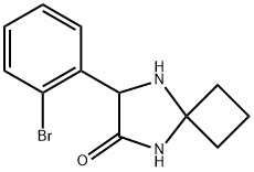 7-(2-溴苯基)-5,8-二氮杂螺[3.4]辛烷-6-酮,1272755-95-9,结构式