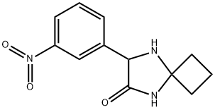 7-(3-硝基苯基)-5,8-二氮杂螺[3.4]辛烷-6-酮 结构式