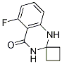 5-Fluorospiro[1,2,3,4-tetrahydroquinazoline-2,1'-cyclobutane]-4-one Struktur