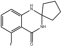 5-Fluorospiro[1,2,3,4-tetrahydroquinazoline-2,1'-cyclopentane]-4-one Structure