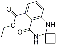 Ethyl 4-Oxospiro[1,2,3,4-tetrahydroquinazoline-2,1'-cyclobutane]-5-carboxylate 化学構造式