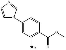 2-氨基-4-(1-咪唑基)苯甲酸甲酯, 1272756-25-8, 结构式