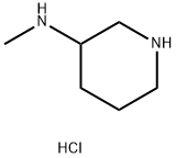 3-甲胺基哌啶双盐酸盐, 127294-77-3, 结构式