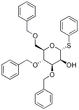 a-D-Mannopyranoside, phenyl 3,4,6-tris-O-(phenylMethyl)-1-thio- 结构式