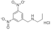 3,5-二硝基苄基-N-(丙基)胺 盐酸盐 结构式
