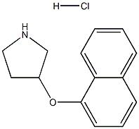 1-NAPHTHYL 3-PYRROLIDINYL ETHER HYDROCHLORIDE Structure