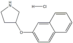 2-NAPHTHYL 3-PYRROLIDINYL ETHER HYDROCHLORIDE,127342-10-3,结构式